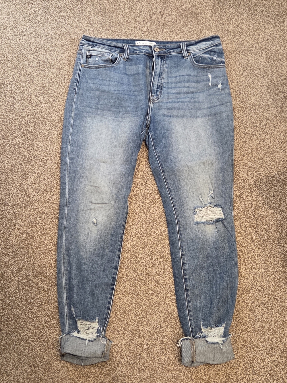 KanCan Distressed Light Blue Boyfriend Jeans